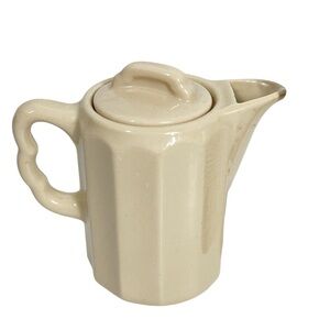VINTAGE OPCO Syracuse China Restaurant Ware Tan Tea Pot Creamer Pitcher